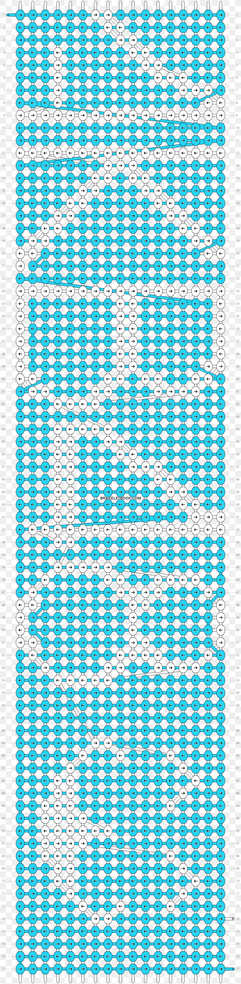 Friendship Bracelet Bead Pattern, PNG, 1000x4076px, Bracelet, Aqua, Area, Bead, Blue Download Free