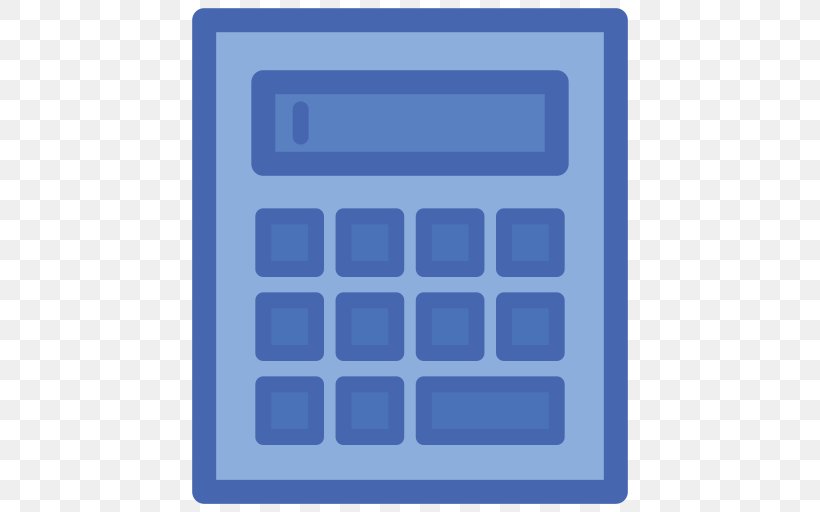 Icon, PNG, 512x512px, Symbol, Area, Blue, Calculator, Computer Font Download Free