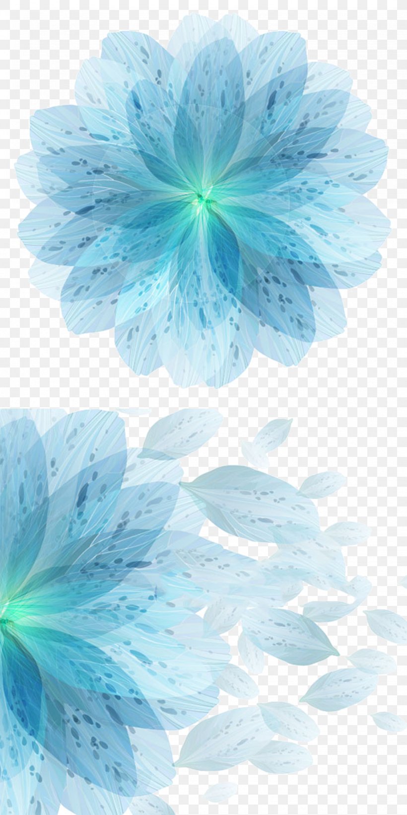 Blue Flower Euclidean Vector, PNG, 1024x2050px, Flower, Aqua, Azure