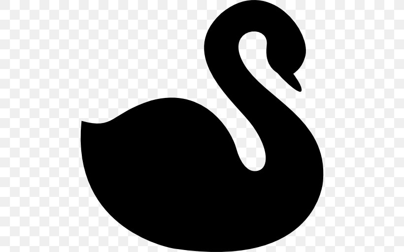 Cygnini Bird, PNG, 512x512px, Cygnini, Beak, Bird, Black And White, Ducks Geese And Swans Download Free