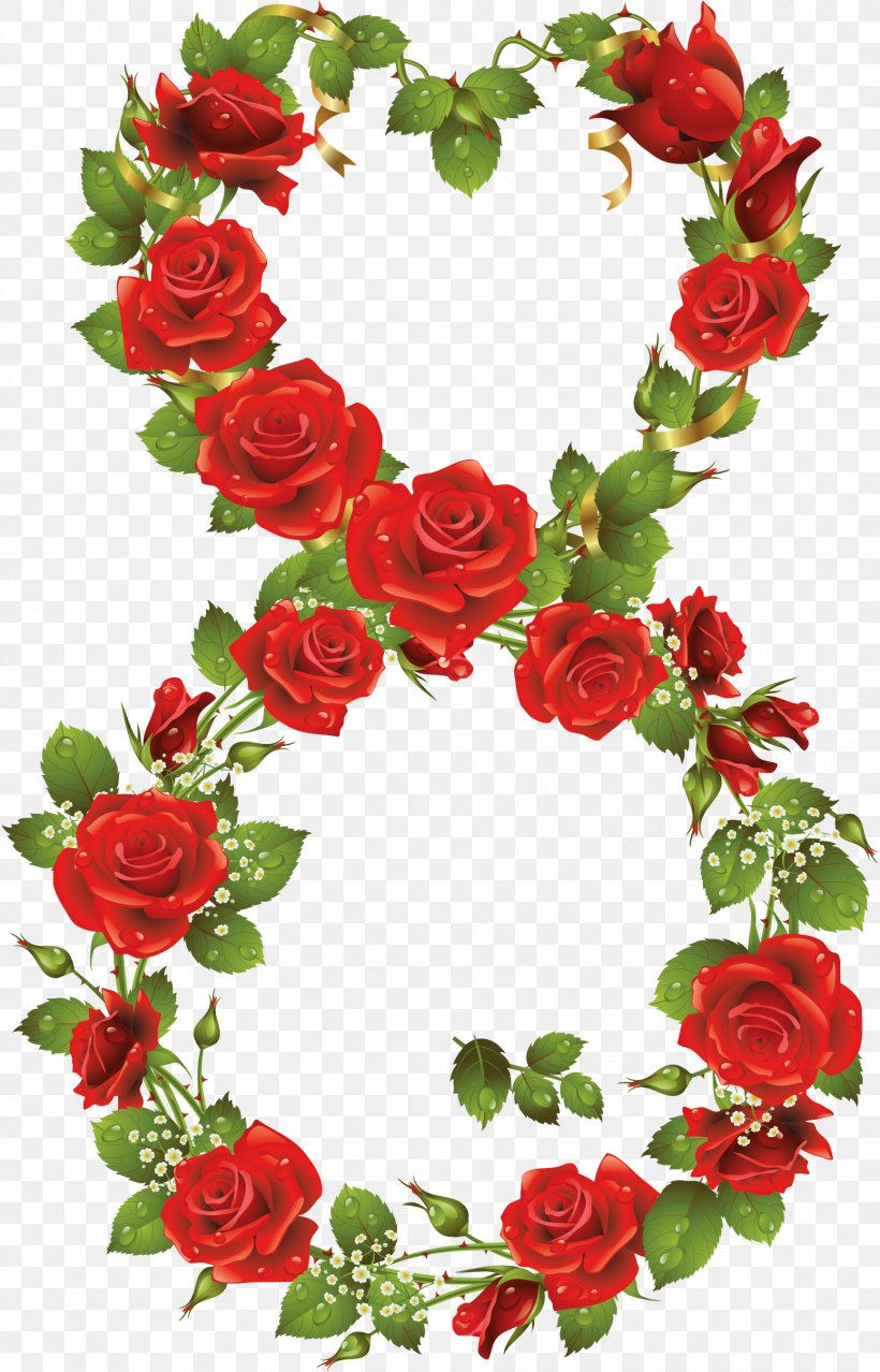 March 8 Rose Flower Clip Art, PNG, 1729x2696px, March 8, Artificial Flower, Cut Flowers, Decor, Digital Image Download Free