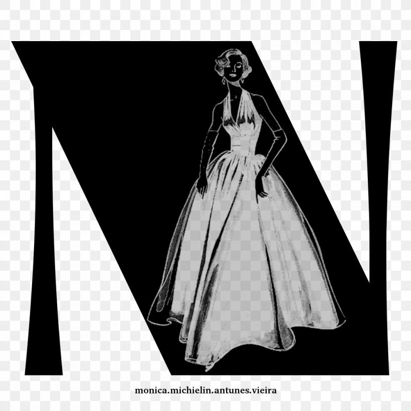 Black Gown Silhouette Cartoon White, PNG, 1000x1000px, Black, Black And White, Black M, Cartoon, Costume Design Download Free