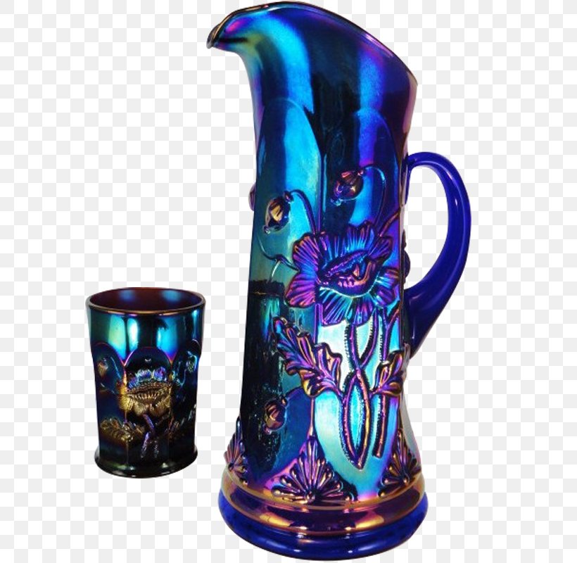 Jug Papaver Orientale Vase Glass Ceramic, PNG, 800x800px, Jug, Blue, Carnival Glass, Ceramic, Cobalt Blue Download Free