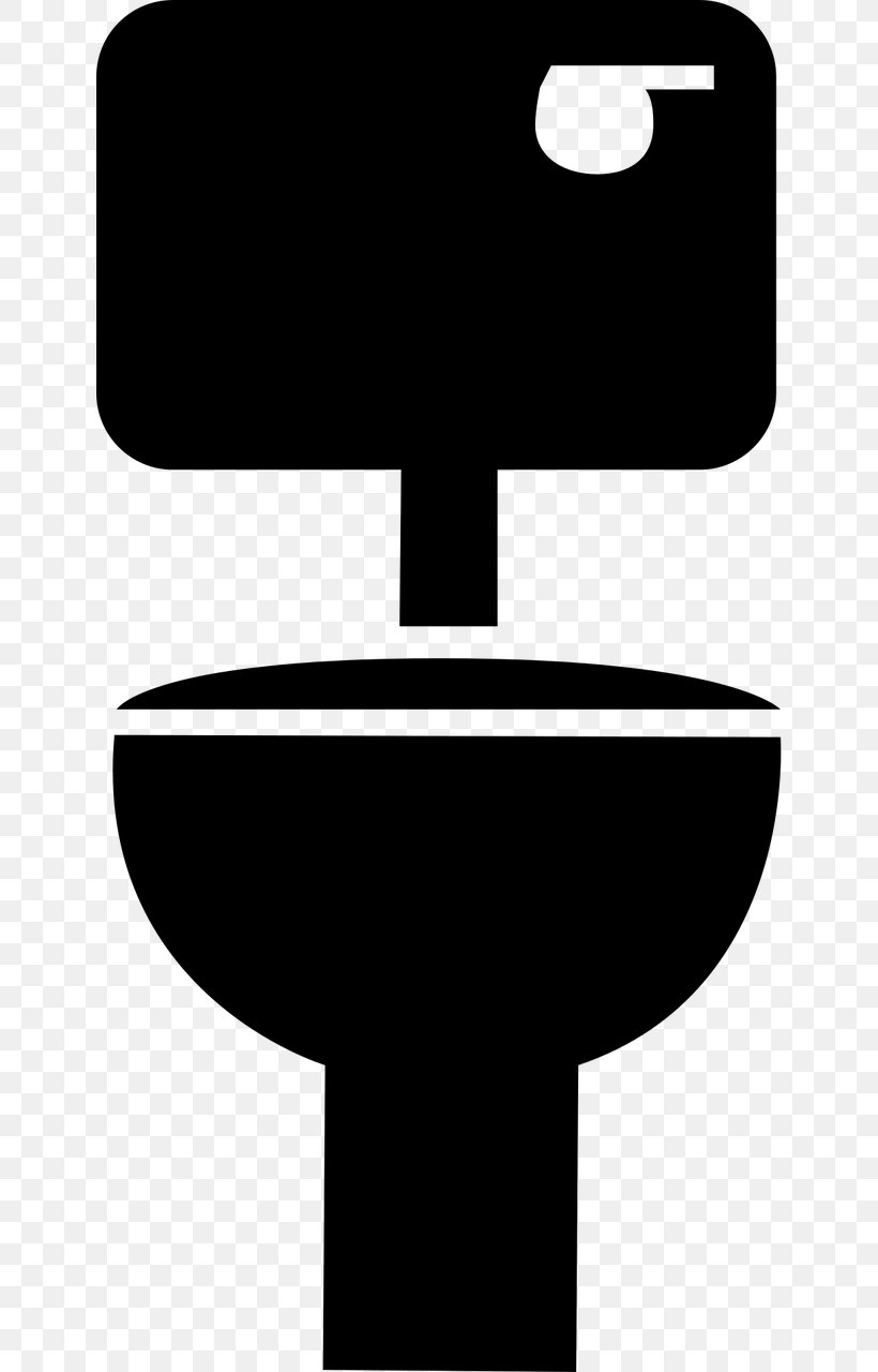Public Toilet Bathroom Toilet & Bidet Seats Clip Art, PNG, 640x1280px, Toilet, Bathroom, Black And White, Commode, Living Room Download Free
