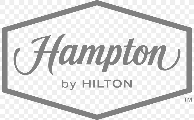 Logo Hampton By Hilton Hilton Hotels & Resorts Design, PNG, 800x507px, Logo, Area, Black And White, Brand, Diagram Download Free