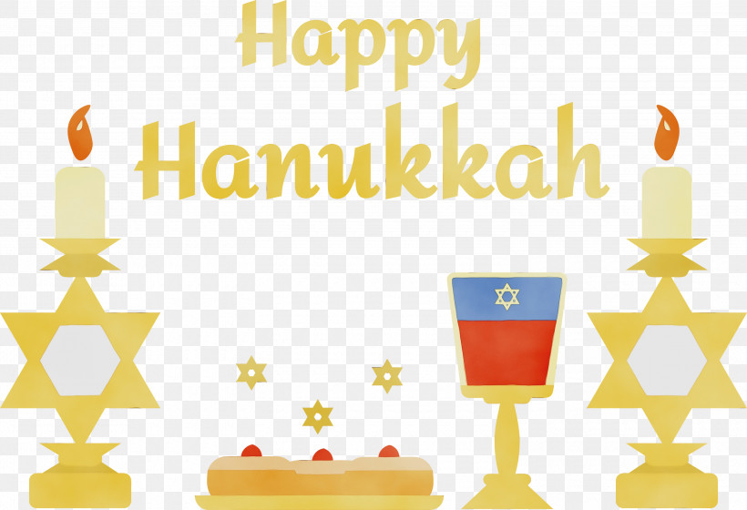 Yellow Font Line Text Mathematics, PNG, 3000x2050px, Candle, Geometry, Hanukkah, Happy Hanukkah, Jewish Festival Download Free