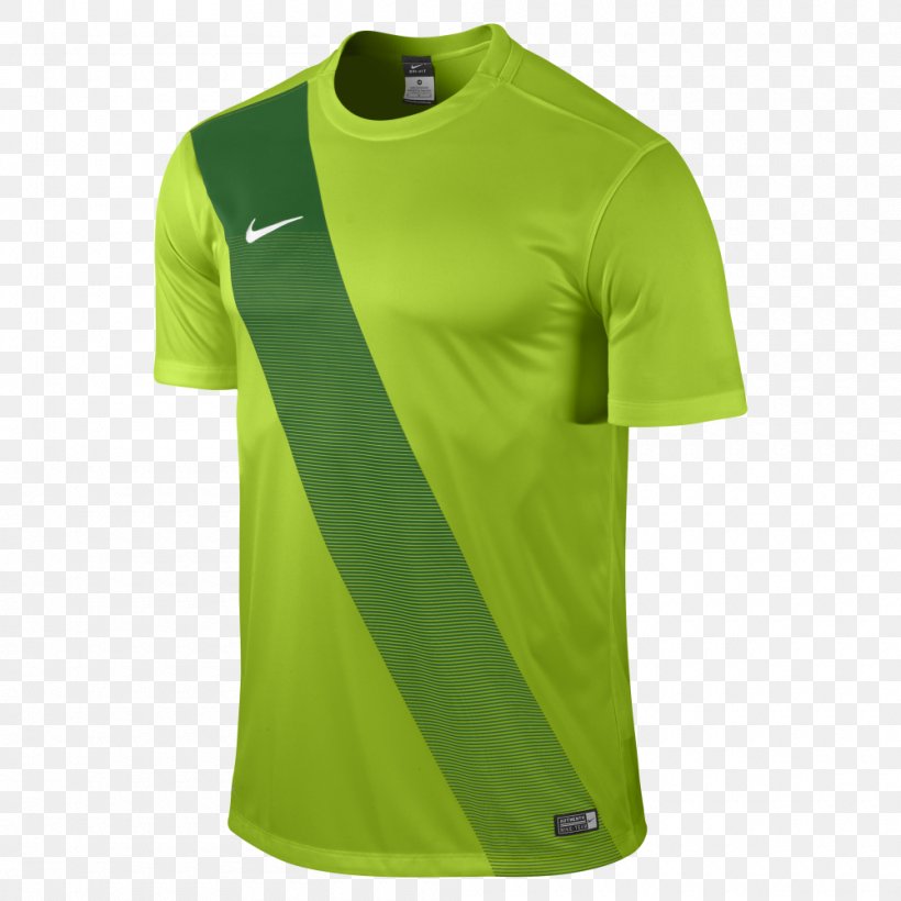 Jersey Nike Tracksuit Sleeve Shirt, PNG, 1000x1000px, Jersey, Active Shirt, Clothing, Crew Neck, Green Download Free
