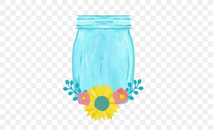 Mason Jar Vase Common Sunflower Youth, PNG, 500x500px, Mason Jar, Boutique, Common Sunflower, Drinkware, Flower Download Free