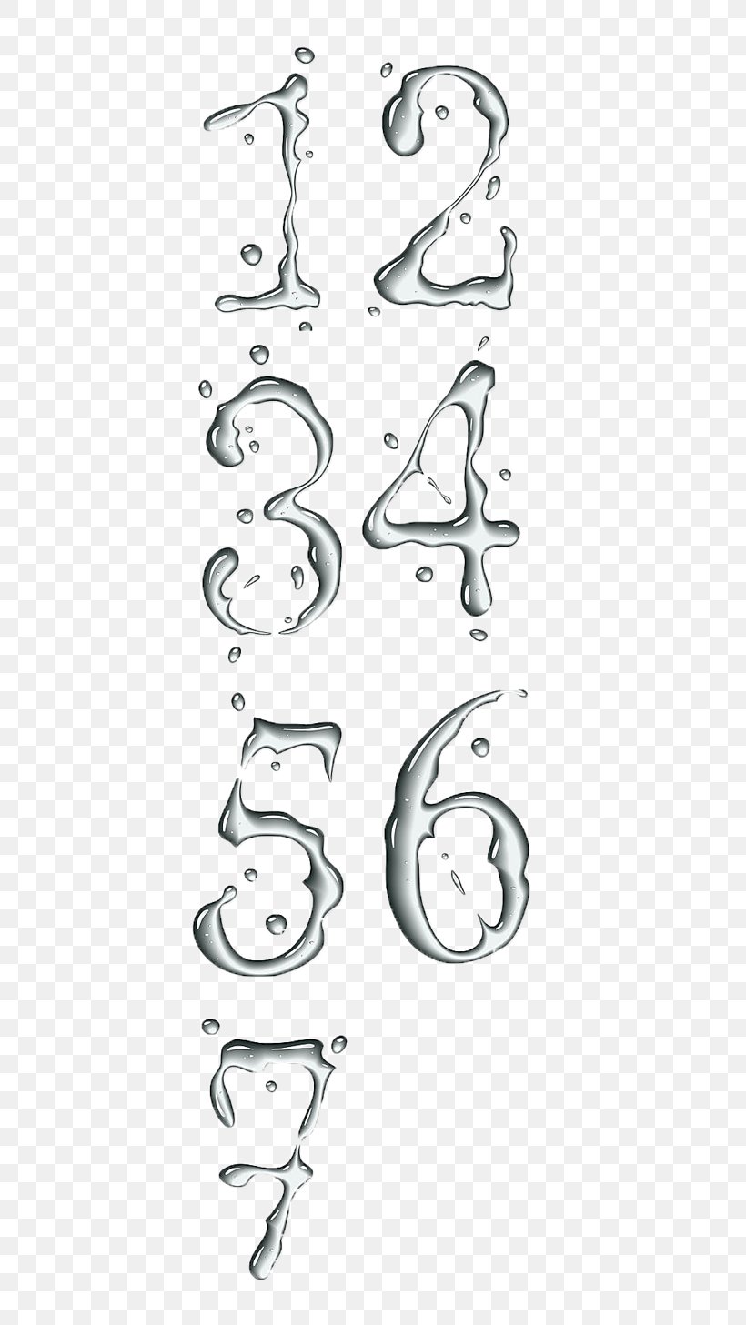 Numerical Digit Arabic Numerals Water Drop, PNG, 500x1457px, Numerical Digit, Arabic Numerals, Area, Art, Black And White Download Free