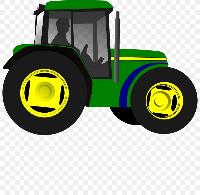 Tractor John Deere Clip Art, PNG, 800x800px, Tractor, Agriculture, Automotive Design, Automotive Tire, Brand Download Free