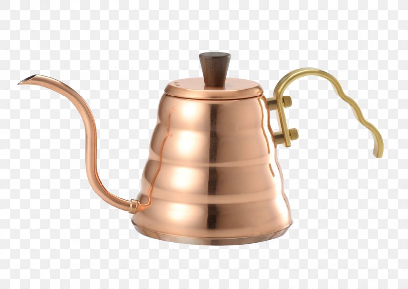 Brewed Coffee Kettle Copper Hario, PNG, 1081x766px, Coffee, Brass, Brewed Coffee, Cooking Ranges, Copper Download Free