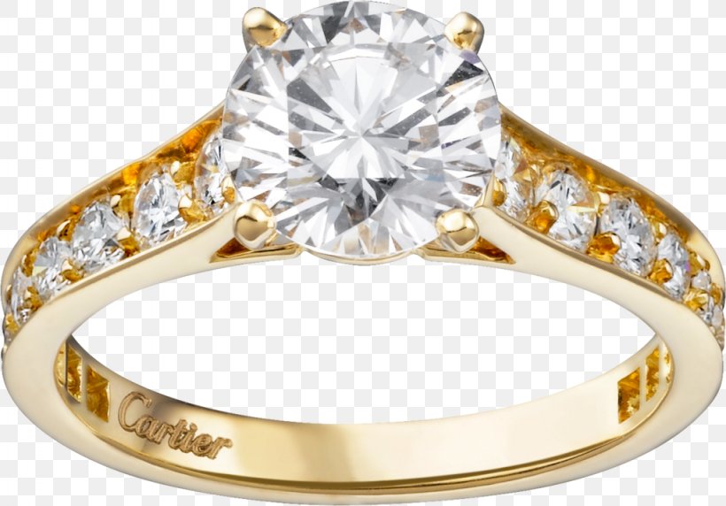 Cartier Engagement Ring Jewellery Diamond, PNG, 1024x715px, Cartier, Body Jewelry, Brilliant, Carat, Colored Gold Download Free