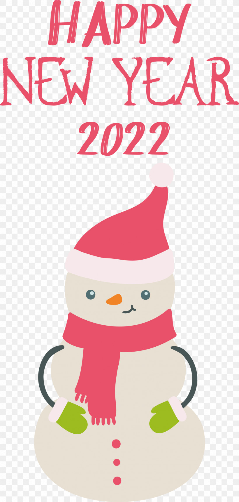 2022 New Year Happy New Year 2022, PNG, 1430x2999px, Christmas Day, Bauble, Cartoon, Character, Christmas Tree Download Free
