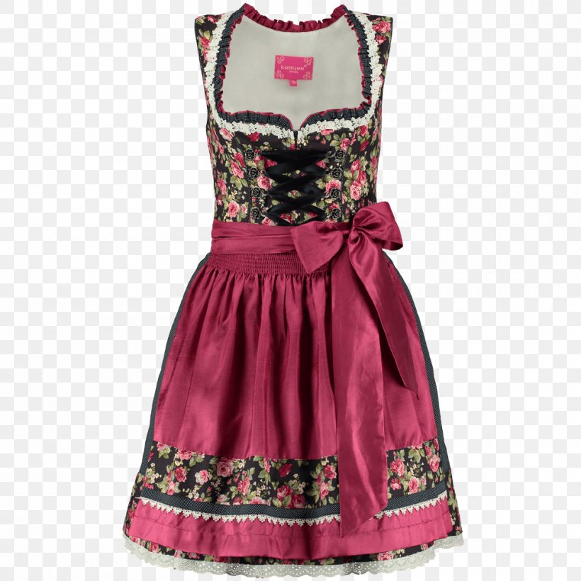 Dirndl Folk Costume Cocktail Dress Pink, PNG, 1000x1000px, Dirndl, Black, Blouse, Blue, Bodice Download Free