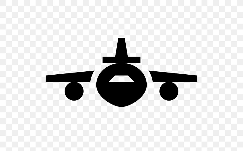 Airplane Air Travel Takeoff, PNG, 512x512px, Airplane, Air Travel, Airport, Black, Black And White Download Free