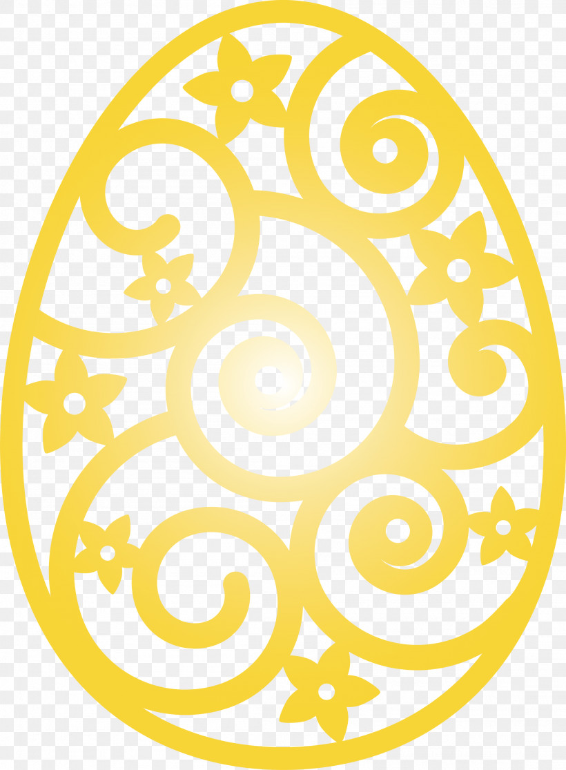 Easter Floral Egg Easter Day, PNG, 2206x3000px, Easter Floral Egg, Circle, Easter Day, Yellow Download Free