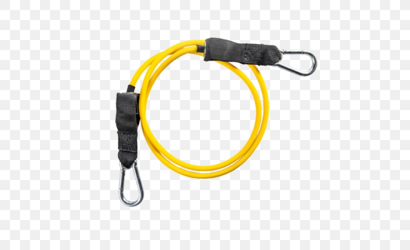 Exercise Bands Strength Training Yellow Red Musical Ensemble, PNG, 500x500px, Exercise Bands, Cable, Electronics Accessory, Green, Hardware Download Free