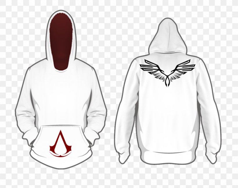 Hoodie T-shirt Assassin's Creed III Ezio Auditore, PNG, 900x714px, Watercolor, Cartoon, Flower, Frame, Heart Download Free