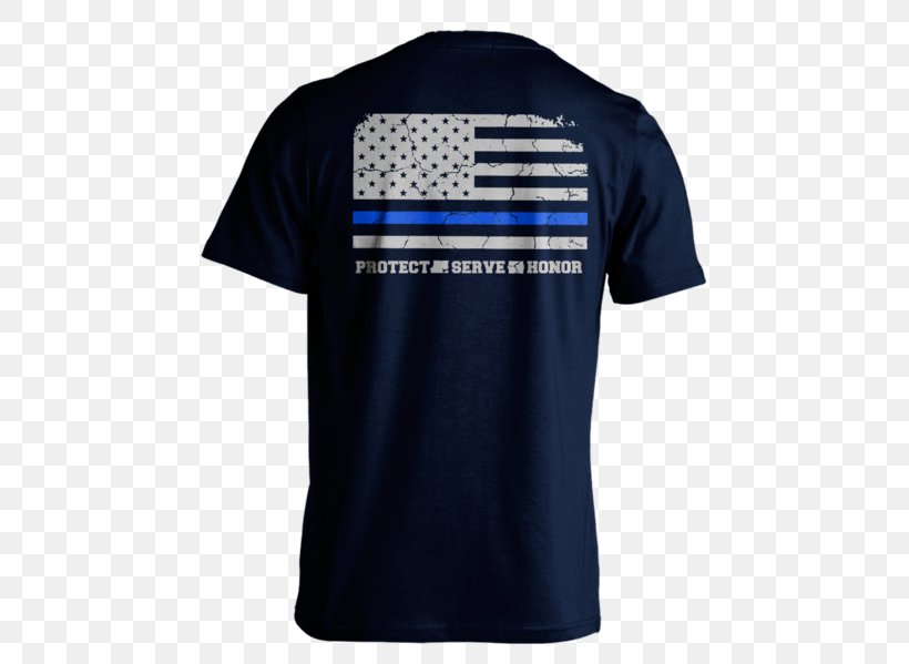 T-shirt Thin Blue Line Police Law Enforcement Polo Shirt, PNG, 471x599px, Tshirt, Active Shirt, Blue, Brand, Crew Neck Download Free