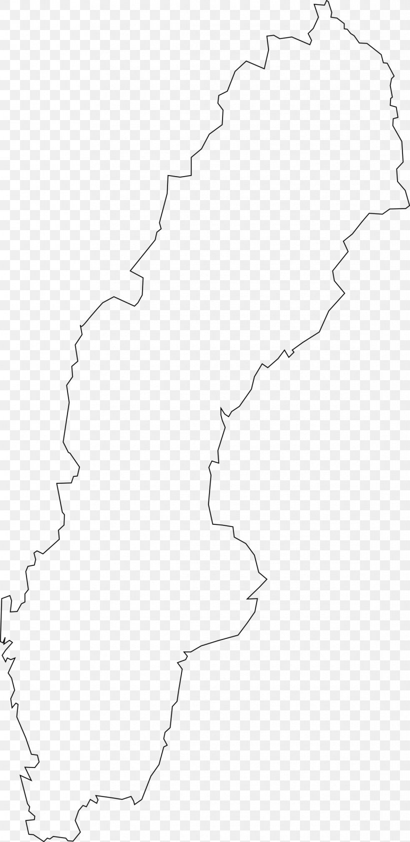 Sweden Vector Map Clip Art, PNG, 1169x2400px, Sweden, Area, Black And White, Blank Map, Drawing Download Free