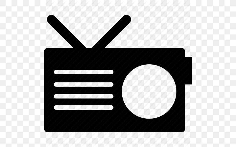 Radio FM Broadcasting Television, PNG, 512x512px, Radio, Android, Antique Radio, Black, Black And White Download Free