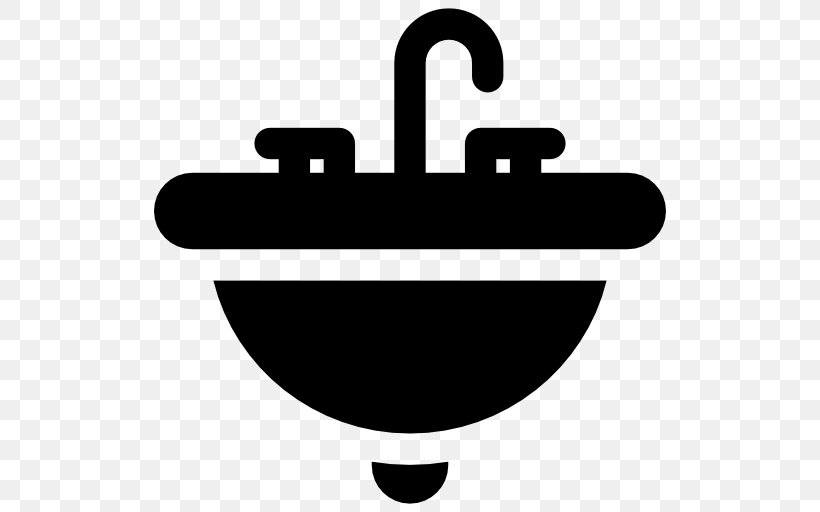 Sink Icon, PNG, 512x512px, Symbol, Black And White, Paper Clip, Postscript, Silhouette Download Free