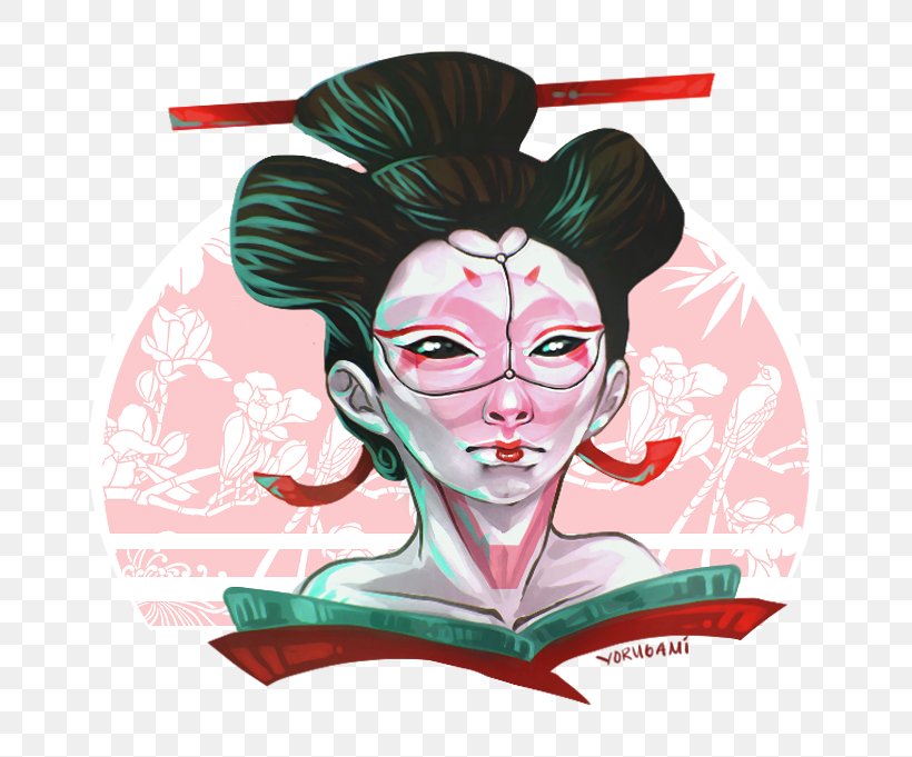 Fan Art Geisha Painting, PNG, 697x681px, 2017, Art, Cartoon, Cheek, Deviantart Download Free