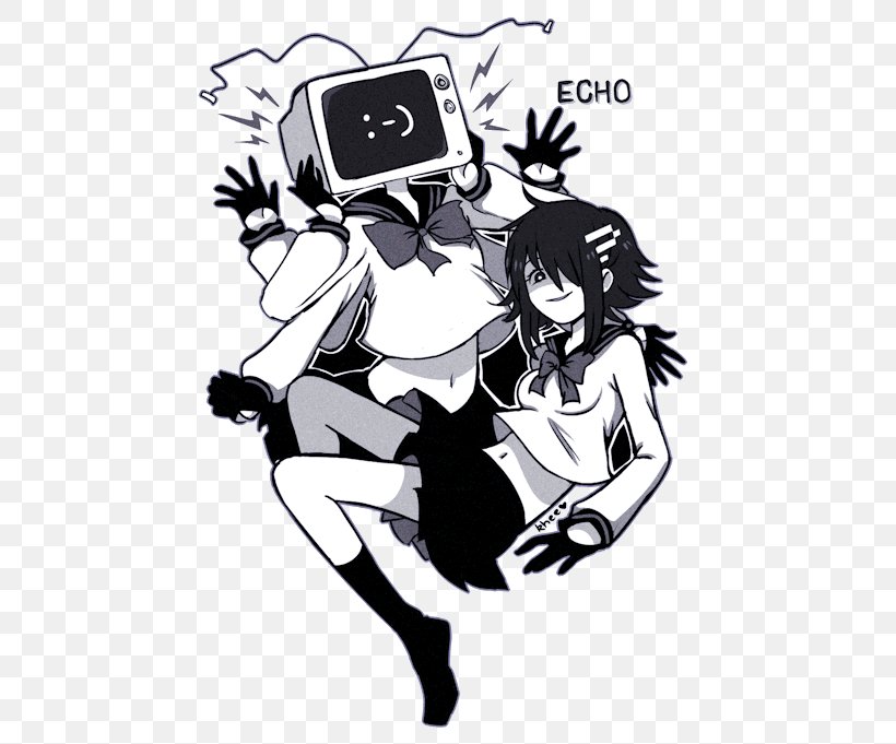 Megpoid ECHO Vocaloid Hatsune Miku Slenderman, PNG, 500x681px, Watercolor, Cartoon, Flower, Frame, Heart Download Free