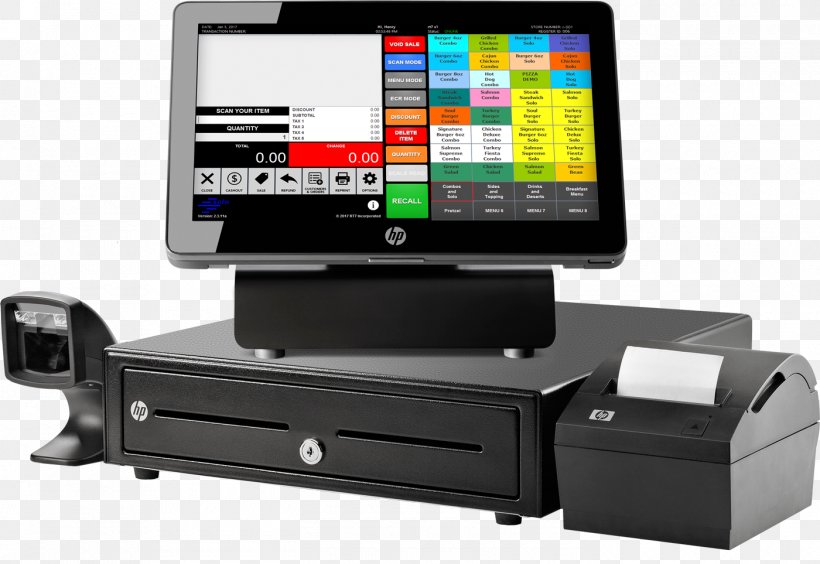 Point Of Sale Sales Cash Register Hewlett-Packard, PNG, 1400x963px, Point Of Sale, Barcode, Barcode Scanners, Cash Register, Computer Software Download Free