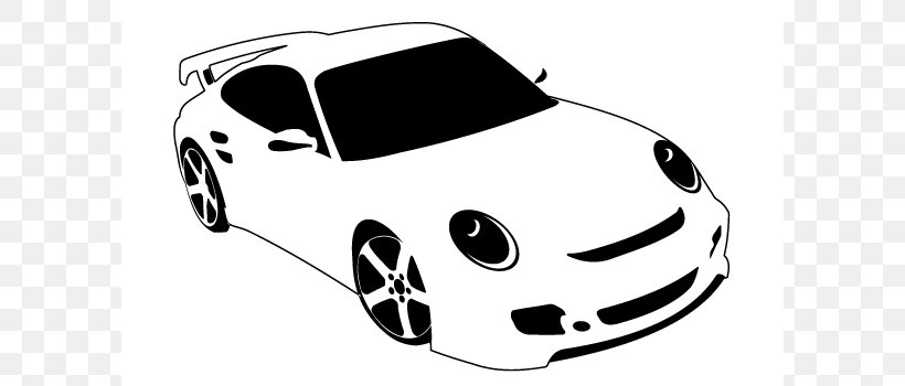 Sports Car Ferrari Clip Art, PNG, 600x350px, Car, Auto Racing, Automotive Design, Automotive Exterior, Black And White Download Free