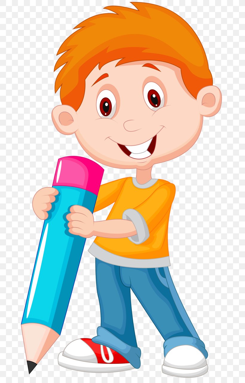 Vector Graphics Pencil Clip Art Stock Photography Illustration, PNG, 679x1280px, Pencil, Boy, Cartoon, Child, Drawing Download Free
