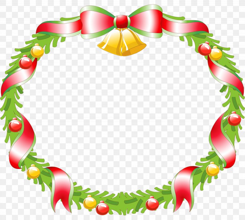 Wreath Christmas Decoration Santa Claus Clip Art, PNG, 3822x3436px, Wreath, Advent Wreath, Christmas, Christmas Decoration, Christmas Ornament Download Free