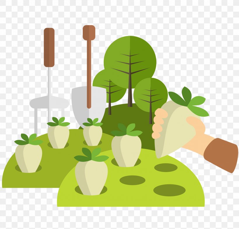 Vector Graphics Design Illustration Image, PNG, 2300x2200px, Painting, Cartoon, Flower, Food, Grass Download Free