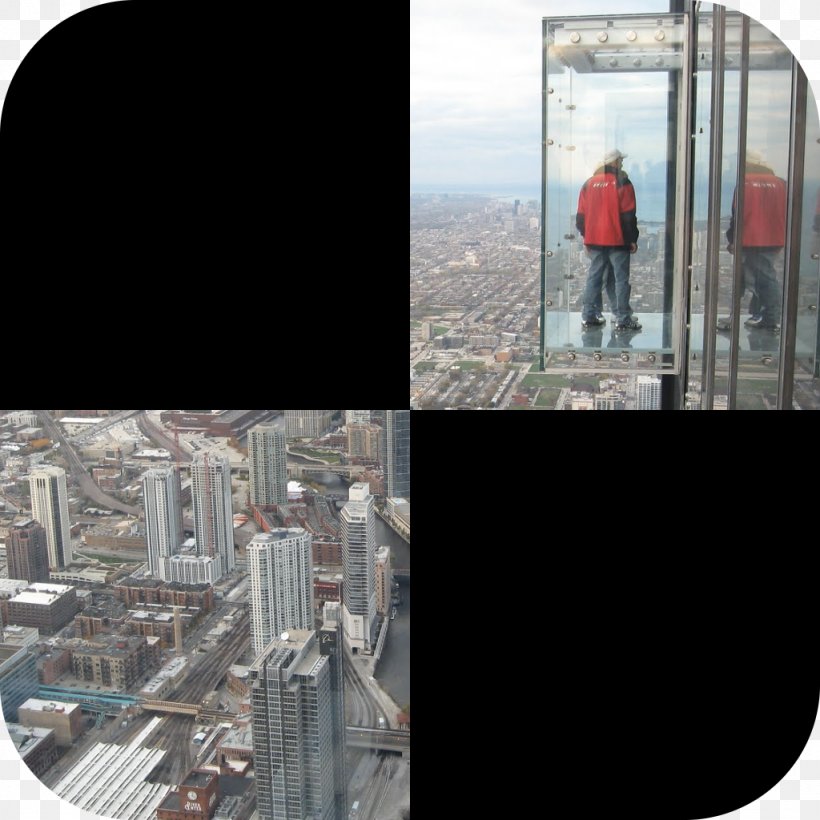 Willis Tower Skydeck Chicago Building One World Trade Center Glass Floor, PNG, 1024x1024px, Willis Tower, Balcony, Building, Chicago, Floor Download Free