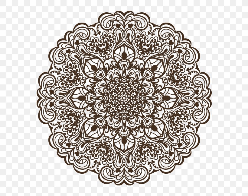 Ornament Black And White, PNG, 650x650px, Ornament, Art, Black And White, Doily, Drawing Download Free