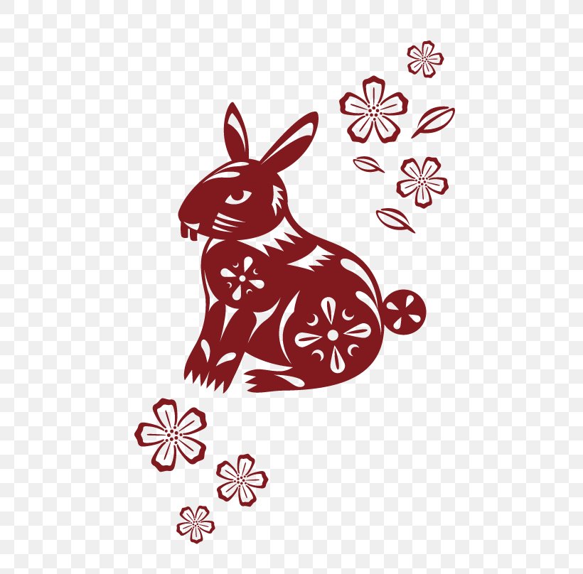 Rabbit Art Clip Art, PNG, 504x808px, Rabbit, Area, Art, Black And White, Chinese Astrology Download Free