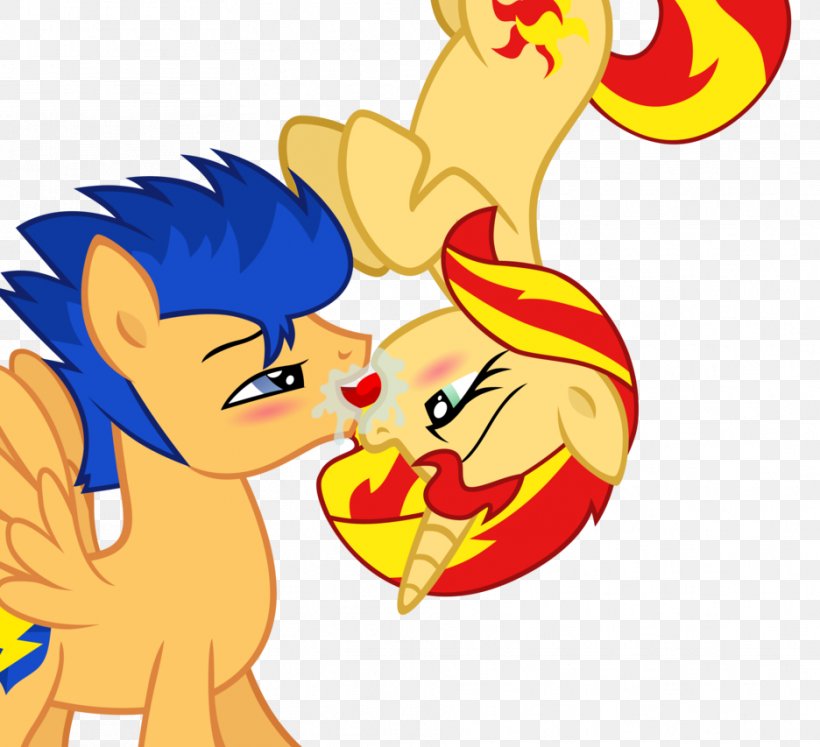 Sunset Shimmer Twilight Sparkle Flash Sentry Pony Kiss, PNG, 936x853px, Watercolor, Cartoon, Flower, Frame, Heart Download Free