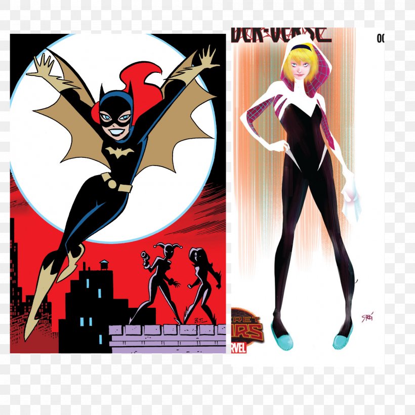 Batgirl Spider-Verse Spider-Man Barbara Gordon Spider-Woman (Gwen Stacy), PNG, 2000x2000px, Batgirl, Art, Barbara Gordon, Batgirl And The Birds Of Prey, Comic Book Download Free