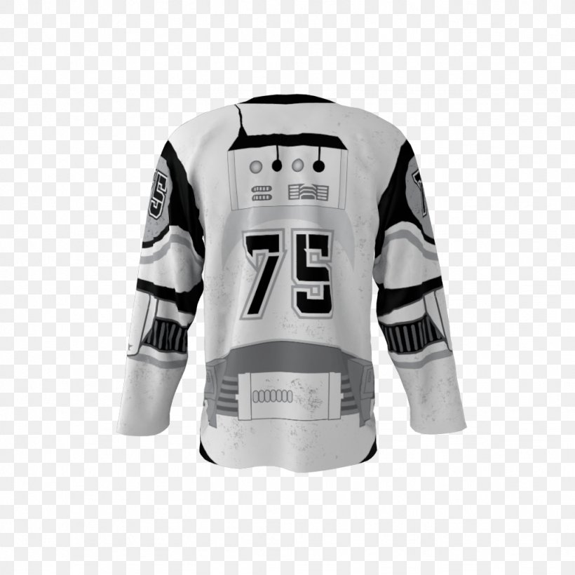 Hockey Jersey Stormtrooper T-shirt Baseball Uniform, PNG, 1024x1024px, Jersey, Baseball Uniform, Black, Brand, Clothing Download Free
