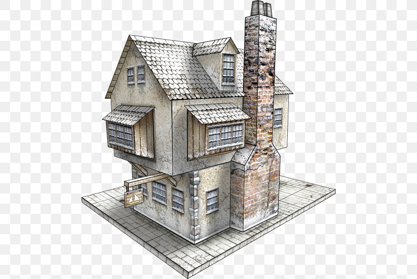 Paper Model Building Card Stock Tavern Png 500x548px Paper