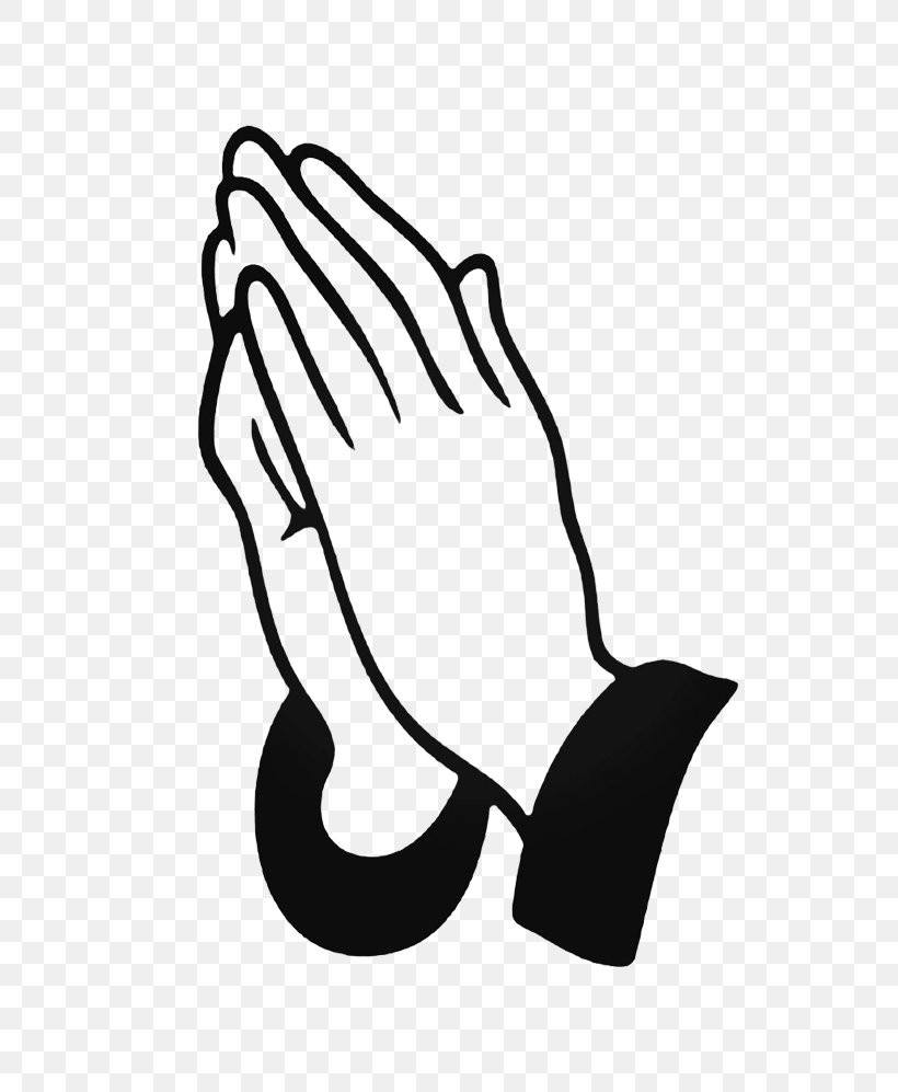 Praying Hands Emoji Black And White