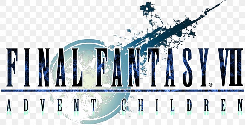 Crisis Core: Final Fantasy VII Final Fantasy Adventure Aerith Gainsborough Logo, PNG, 1000x513px, Final Fantasy Vii, Aerith Gainsborough, Banner, Blue, Brand Download Free