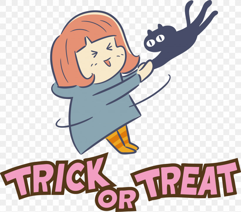 Trick Or Treat Happy Halloween, PNG, 3000x2644px, Trick Or Treat, Cartoon, Character, Happiness, Happy Halloween Download Free