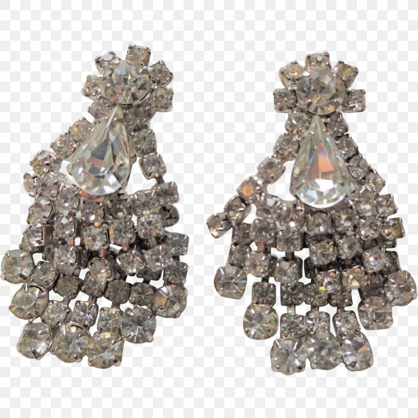 Earring 1950s Imitation Gemstones & Rhinestones Diamond Chandelier, PNG, 1307x1307px, Earring, Chandelier, Diamond, Earrings, Fashion Accessory Download Free
