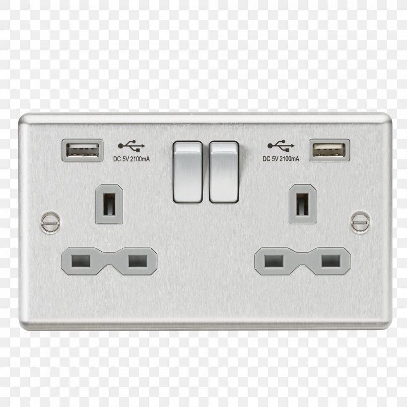 AC Power Plugs And Sockets Battery Charger Electrical Switches Network Socket USB, PNG, 2000x2000px, Watercolor, Cartoon, Flower, Frame, Heart Download Free