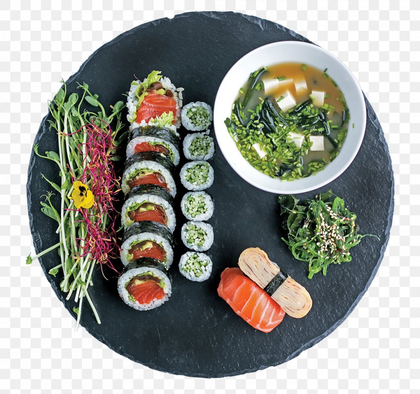 California Roll Gimbap Sushi Vegetarian Cuisine Lunch, PNG, 1000x939px, California Roll, Asian Food, Cuisine, Dish, Dishware Download Free