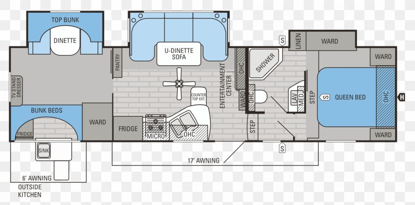 Floor Plan Campervans Jayco, Inc. Caravan Motorhome, PNG, 1800x893px, Floor Plan, Area, Bunk Bed, Campervans, Camping Download Free