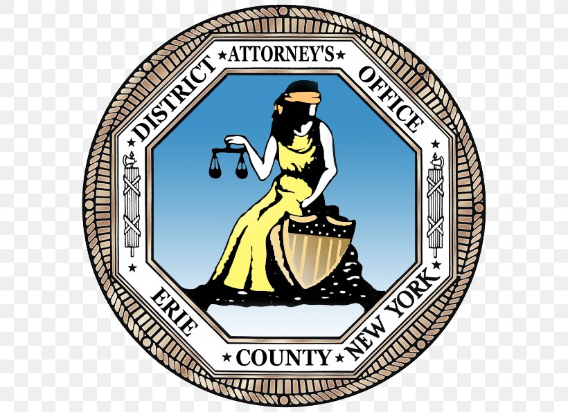 Erie County District Attorney Lawyer Crown Prosecutor Attorney At Law State's Attorney, PNG, 600x596px, Lawyer, Area, Attorney At Law, Attorney General, Badge Download Free