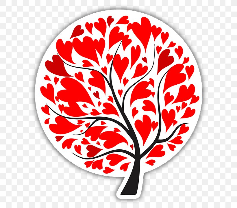 Vector Graphics Tree Heart Valentine's Day Illustration, PNG, 720x720px, Tree, Branch, Depositphotos, Flower, Flowering Plant Download Free