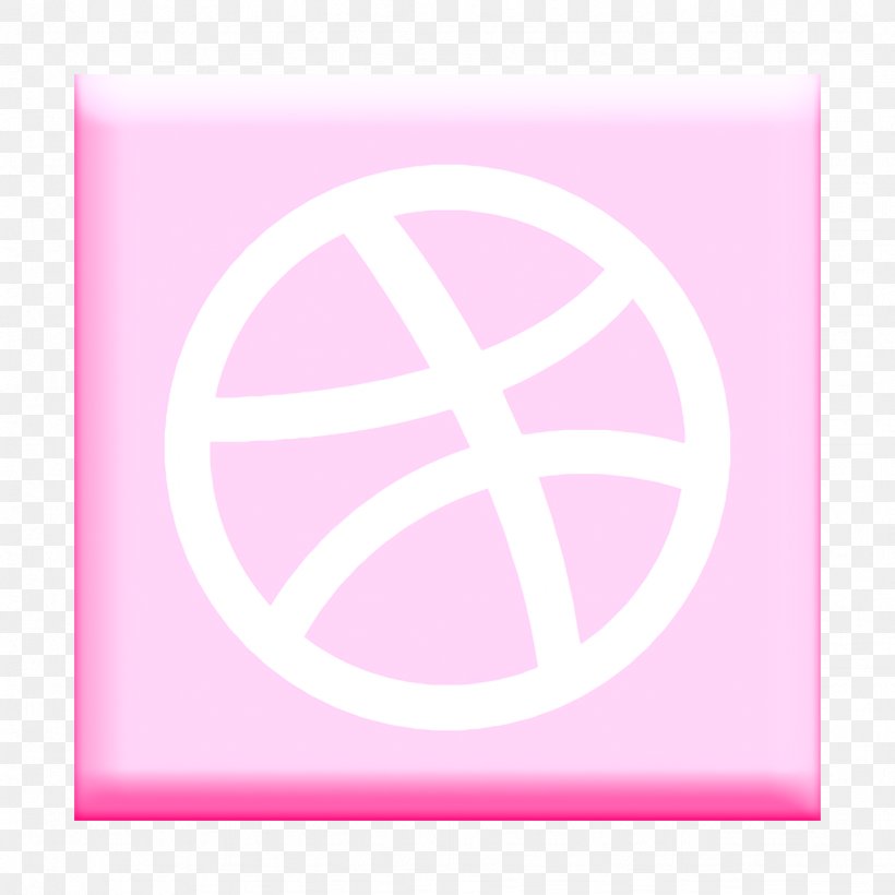 Design Icon Social Networks Logos Icon Dribbble Icon, PNG, 1228x1228px, Design Icon, Dribbble Icon, Logo, Magenta, Pink Download Free